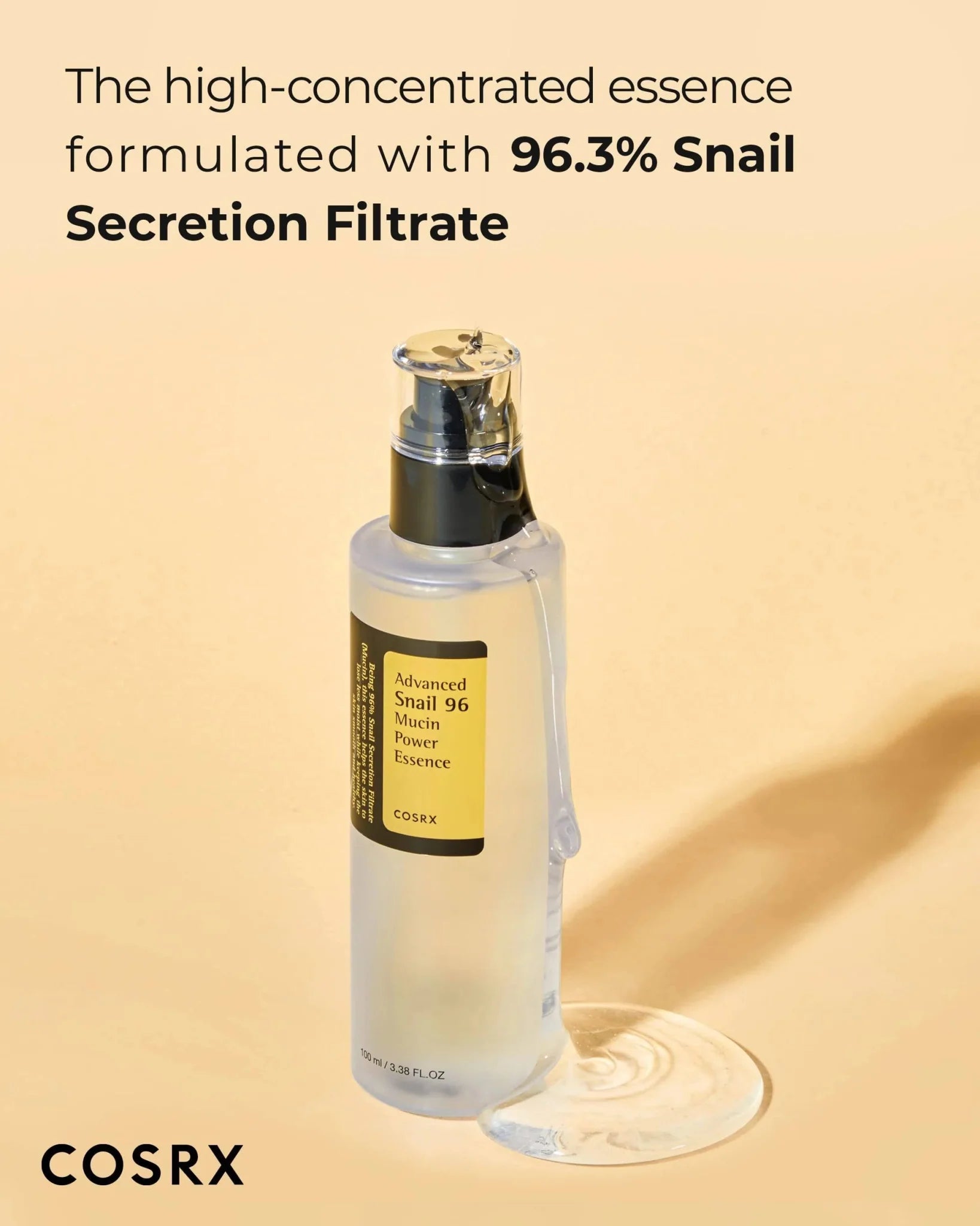 COSRX Advanced Snail 96 Mucin Power Essence 100ml – Korean Snail Mucin for Skin Repair & Hydration in Pakistan